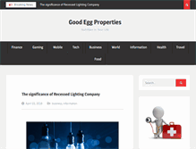 Tablet Screenshot of goodeggproperties.us